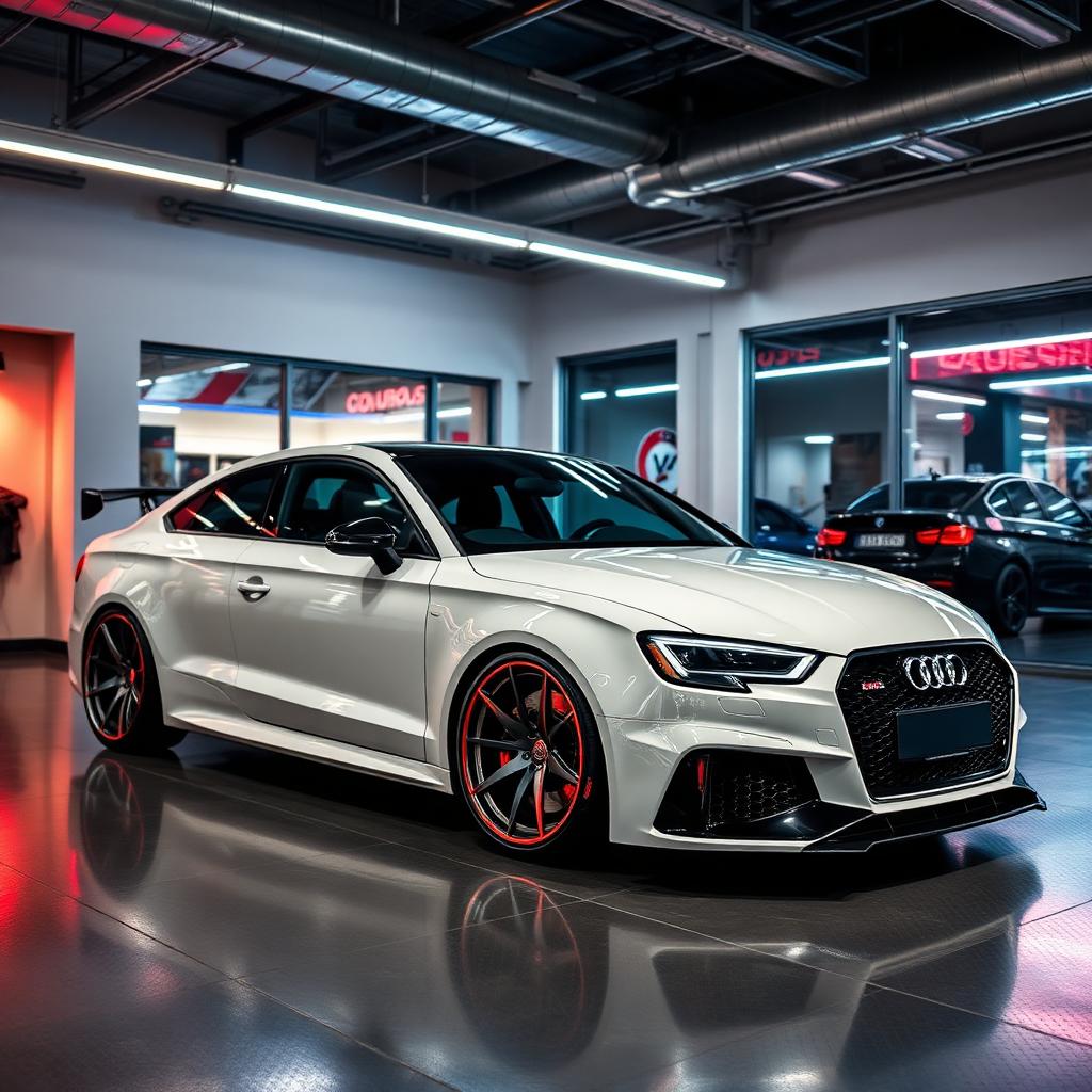 Audi RS - hrom felge u showroomu